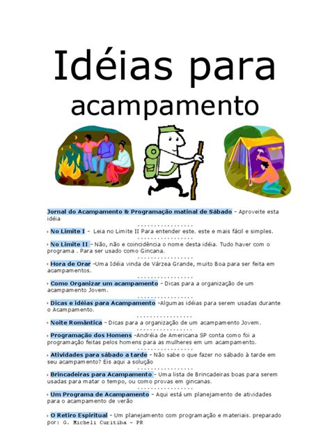 500 ideias de Acampamento 